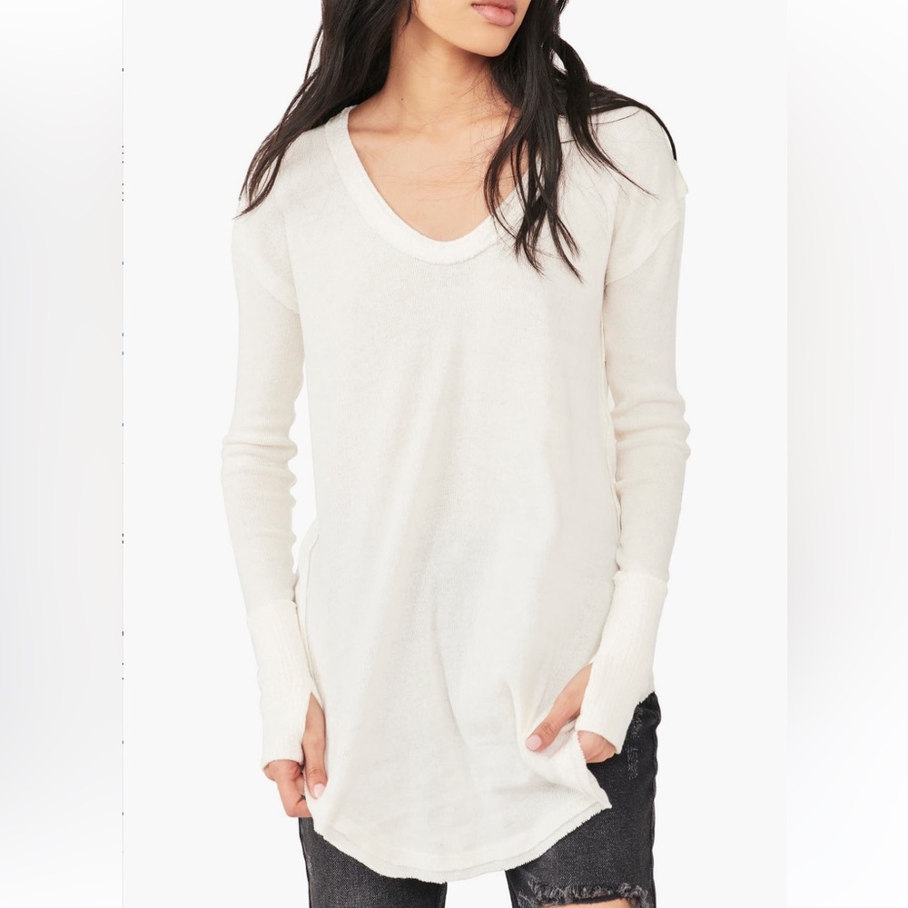 Free People Colby Raw Edge Top - Picture 1 of 5